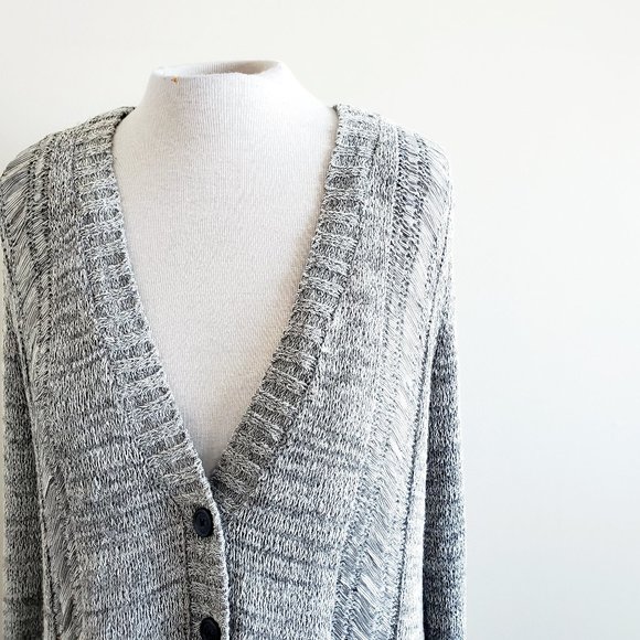 GUESS Knit Layered Wool Cardigan - Picture 3 of 11